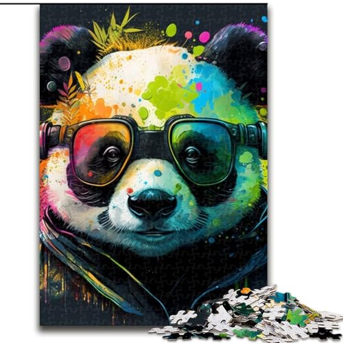 Puzzle für Erwachsene, 1000 Teile, Fantasy-Panda-Puzzle, ideales Weihnachts- oder Geburtstagsgeschenk, Partyspiel-Spielzeug (Größe 26x38cm) von WGLINGX