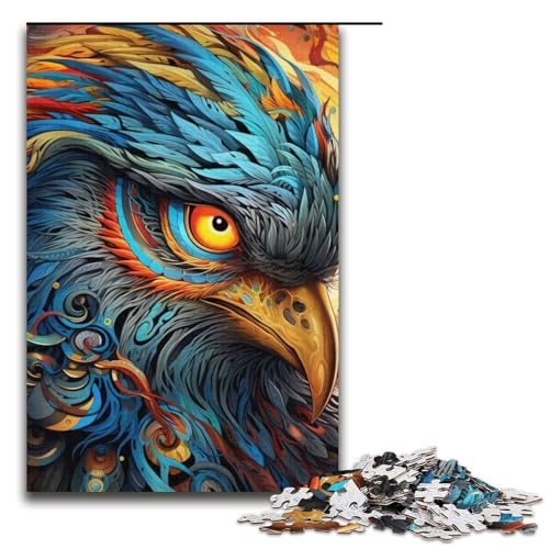 Puzzle für Erwachsene, 1000 Teile, Farb-Phönix-Puzzle für Erwachsene, Kartonpuzzle, anspruchsvolles Spiel, 14,96 x 10,24 Zoll von WGLINGX