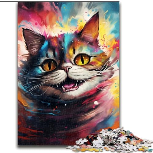 Puzzle für Erwachsene, 1000 Teile, Farbkatze, 1000-teiliges Puzzle für Teenager, Lernspiele, Geschenke (Größe 26x38cm) von WGLINGX
