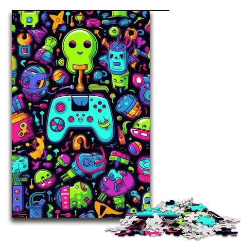 Puzzle für Erwachsene, 1000 Teile, Farbspiel, pädagogische Herausforderung, mit passendem Poster und Quizblatt, 50 x 75 cm Puzzle für Erwachsene, 1000 Teile, Farbspiel, pädagogische Herausforderung, mit passendem Poster und Quizblatt, 50 x 75 cm von WGLINGX