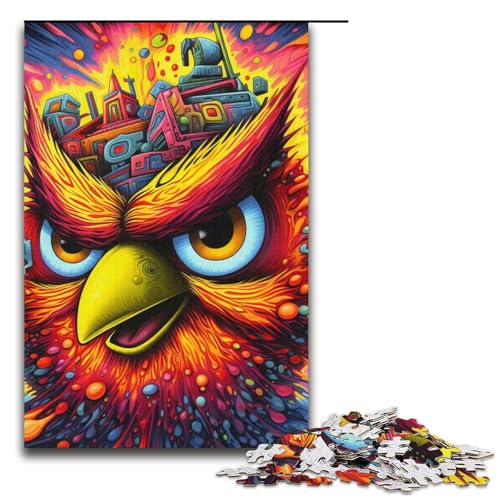 Puzzle für Erwachsene, 1000 Teile, Farbvogel-Puzzle, pädagogische Herausforderung mit passendem Poster und Quizblatt, 38,1 x 26,9 cm Puzzle für Erwachsene, 1000 Teile, Farbvogel-Puzzle, pädagogische Herausforderung mit passendem Poster und Quizblatt, 38,1 x 26,9 cm von WGLINGX