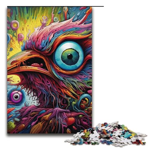 Puzzle für Erwachsene, 1000 Teile, Farbvogel-Puzzle für Lernspiele, Herausforderungsspielzeug, einzigartige Heimdekoration und Geschenke, 14,96 x 10,24 Zoll Puzzle für Erwachsene, 1000 Teile, Farbvogel-Puzzle für Lernspiele, Herausforderungsspielzeug, einzigartige Heimdekoration und Geschenke, 14,96 x 10,24 Zoll von WGLINGX