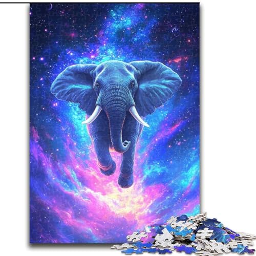 Puzzle für Erwachsene, 1000 Teile, Galaxie-Elefant, Holzpuzzle, Geburtstage, Weihnachten, Halloween, Thanksgiving, Ostern, Größe 50x75cm Puzzle für Erwachsene, 1000 Teile, Galaxie-Elefant, Holzpuzzle, Geburtstage, Weihnachten, Halloween, Thanksgiving, Ostern, Größe 50x75cm von WGLINGX