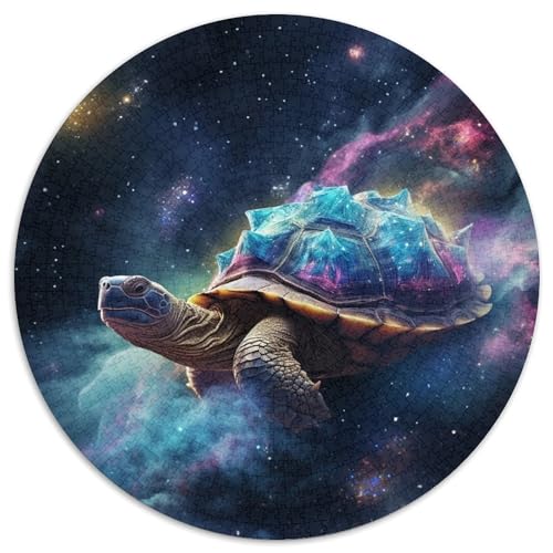 Puzzle für Erwachsene, 1000 Teile, Galaxien-Schildkröten, Karton-Puzzle, Spielzeug, Geschenk, pädagogisches, intellektuelles, entspannendes Familienspiel (67,5 x 67,5 cm) von WGLINGX