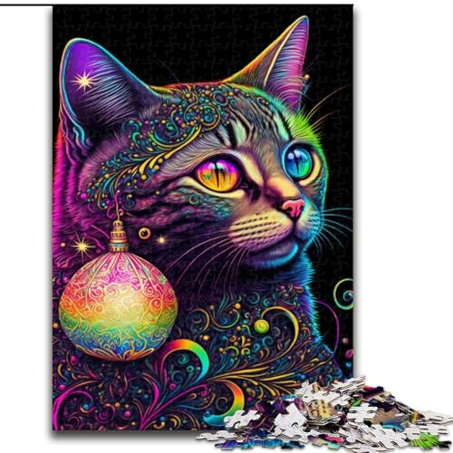 Puzzle für Erwachsene, 1000 Teile, Galaxy Art Cat, Puzzles 1000 Teile für Erwachsene, Lernspiele, Heimdekoration (Größe 50x75cm) von WGLINGX