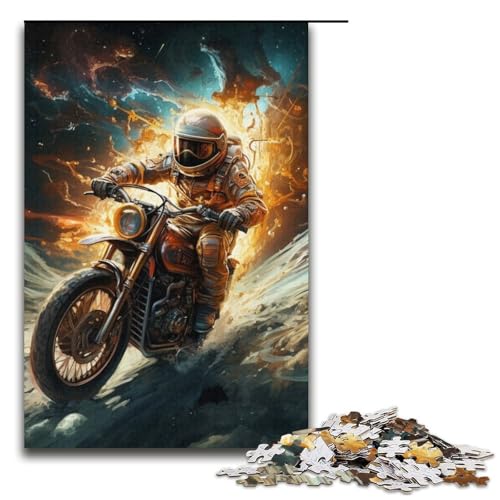 Puzzle für Erwachsene, 1000 Teile, Galaxy-Motorradrennen, Puzzle, Heimdekoration, Spielzeug, (Größe 38 x 26 cm) von WGLINGX