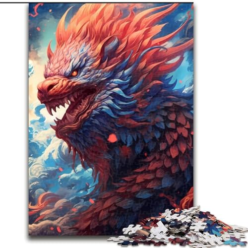 Puzzle für Erwachsene, 1000 Teile, Geister-Löwe-Drache, Holzpuzzle, Geburtstage, Weihnachten, Halloween, Erntedankfest, Ostern, Größe 26x38cm Puzzle für Erwachsene, 1000 Teile, Geister-Löwe-Drache, Holzpuzzle, Geburtstage, Weihnachten, Halloween, Erntedankfest, Ostern, Größe 26x38cm von WGLINGX