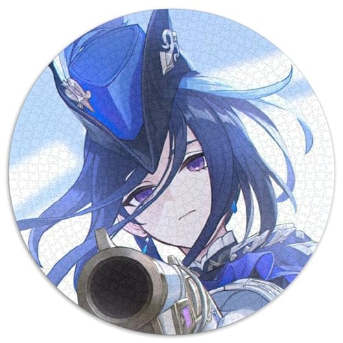 Puzzle für Erwachsene, 1000 Teile, Genshin Impact, Kartonpuzzle für Jugendliche ab 14 Jahren, Heimdekoration, 1000 Teile (67,5x67,5cm) von WGLINGX