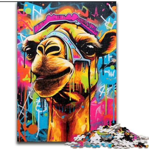 Puzzle für Erwachsene, 1000 Teile, Giraffe, 1000-teiliges Puzzle, Schwierigkeitsgrad: Anfänger, ideal als Geburtstags (Größe 26x38cm) von WGLINGX