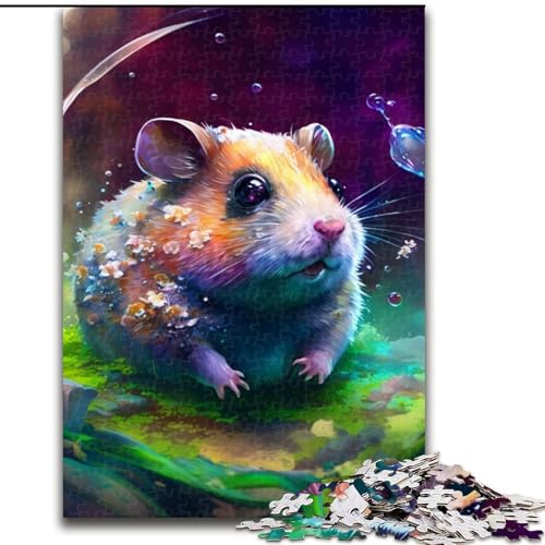Puzzle für Erwachsene, 1000 Teile, Hamster-Holzpuzzle, anspruchsvolles Denkspiel, Spieleabend für die ganze Familie (Größe 50x75cm) von WGLINGX