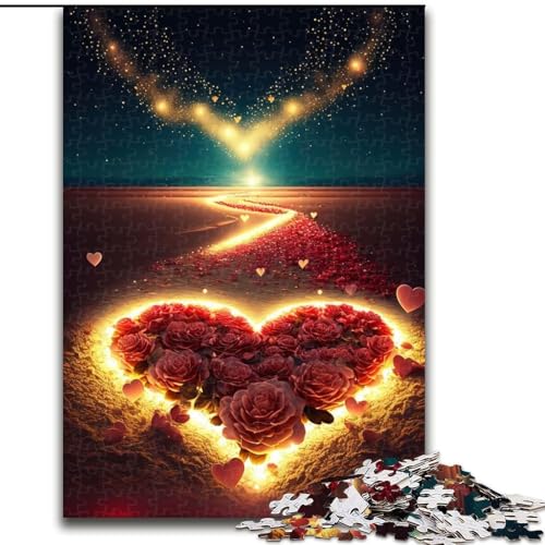 Puzzle für Erwachsene, 1000 Teile, Herz am Strand, Puzzle für Erwachsene, 1000 Teile, Aktivität für Erwachsene und die ganze Familie, DIY-Heimdekoration, Geschenk, Größe 26x38cm Puzzle für Erwachsene, 1000 Teile, Herz am Strand, Puzzle für Erwachsene, 1000 Teile, Aktivität für Erwachsene und die ganze Familie, DIY-Heimdekoration, Geschenk, Größe 26x38cm von WGLINGX