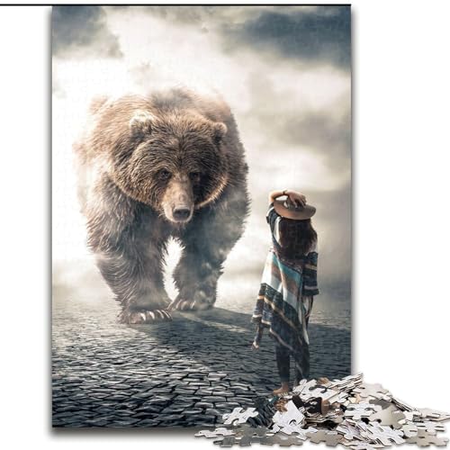 Puzzle für Erwachsene, 1000 Teile, Holzpuzzle „Der riesige Bär“, perfekt für Familienspaß an Geburtstagen und Weihnachten, Größe 26x38cm Puzzle für Erwachsene, 1000 Teile, Holzpuzzle „Der riesige Bär“, perfekt für Familienspaß an Geburtstagen und Weihnachten, Größe 26x38cm von WGLINGX