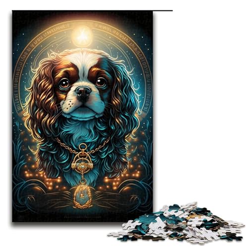 Puzzle für Erwachsene, 1000 Teile, Hundepuzzle für Erwachsene, Holzpuzzle, Lernspiel (Größe 50 x 75 cm) von WGLINGX