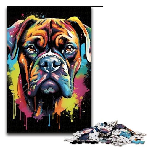 Puzzle für Erwachsene, 1000 Teile, Hundespielzeug, Denkspiel, Spaß bei Aktivitäten zu Hause, Geburtstagsgeschenk, Reisegeschenk (Größe 50 x 75 cm) von WGLINGX