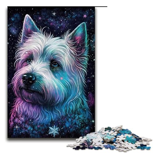 Puzzle für Erwachsene, 1000 Teile, Hundespielzeug, Denkspiel, Spaß bei Aktivitäten zu Hause, Geburtstagsgeschenk, Reisegeschenk (Größe 50 x 75 cm) von WGLINGX