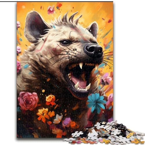 Puzzle für Erwachsene, 1000 Teile, Hyäne, 1000-teiliges Puzzle für Teenager, Lernspiele, Geschenke (Größe 26x38cm) von WGLINGX