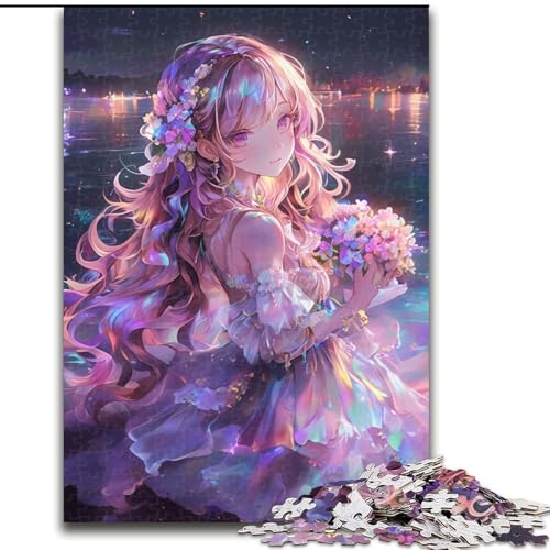 Puzzle für Erwachsene, 1000 Teile, Japanisches Anime-Mädchen, 1000-teiliges Puzzle für Erwachsene, Geburtstage, Feiertage, Weltraumparty-Dekorationen (Größe 50x75cm) von WGLINGX