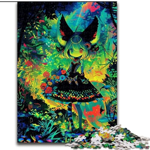 Puzzle für Erwachsene, 1000 Teile, Japanisches Anime-Mädchen, Puzzle für Erwachsene 1000 für Teenager, Familien-Lernspiele, Heimdekoration, Geschenk (Größe 26x38cm) von WGLINGX
