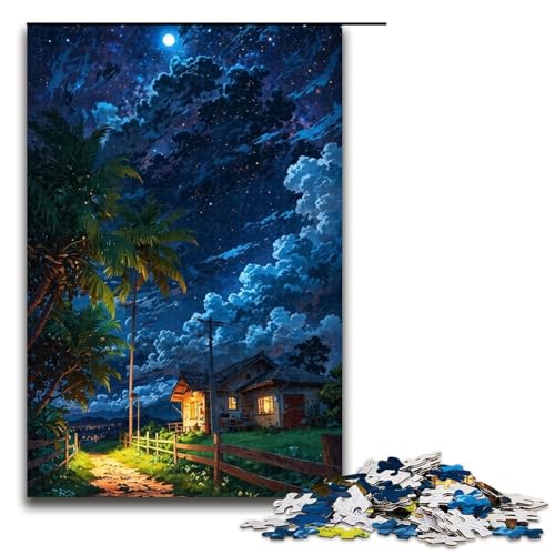 Puzzle für Erwachsene, 1000 Teile, Japanisches Puzzle, Holzpuzzle für Erwachsene, Erwachsene (Größe 50 x 75 cm) von WGLINGX