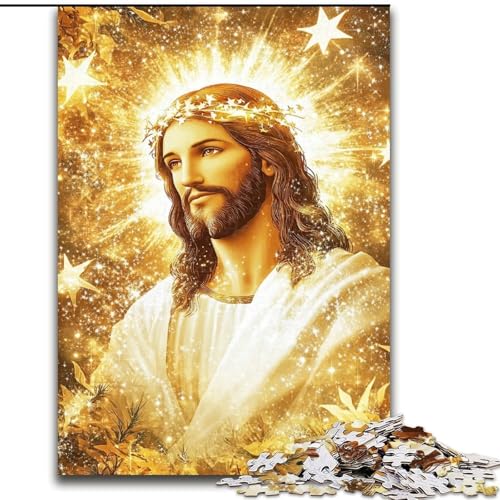 Puzzle für Erwachsene, 1000 Teile, Jesus, anspruchsvolle Puzzles, Spaß für die ganze Familie, Basteln, perfekt für Geburtstage, Feiertage (Größe 50x75cm) von WGLINGX