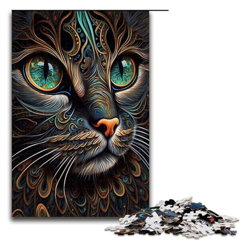 Puzzle für Erwachsene, 1000 Teile, JigsawsArt Cat Jigsaw, Denkspiel, anspruchsvoll, Aber unterhaltsam und humorvoll, 50 x 75 cm Puzzle für Erwachsene, 1000 Teile, JigsawsArt Cat Jigsaw, Denkspiel, anspruchsvoll, Aber unterhaltsam und humorvoll, 50 x 75 cm von WGLINGX
