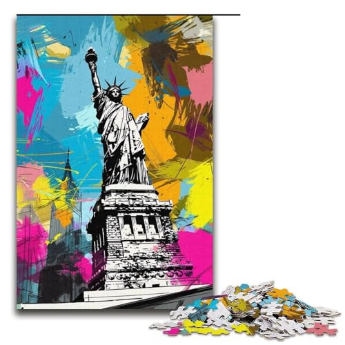 Puzzle für Erwachsene, 1000 Teile, JigsawsArt Freiheitsstatue, Denkspiel, anspruchsvoll, Aber unterhaltsam und humorvoll, 38 x 26 cm Puzzle für Erwachsene, 1000 Teile, JigsawsArt Freiheitsstatue, Denkspiel, anspruchsvoll, Aber unterhaltsam und humorvoll, 38 x 26 cm von WGLINGX