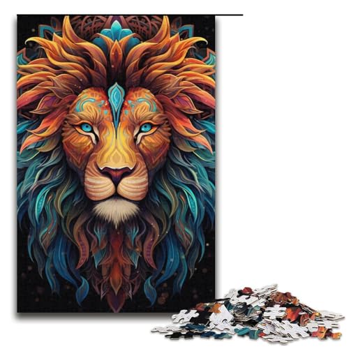 Puzzle für Erwachsene, 1000 Teile, JigsawsArt Neon Lion Jigsaw, Denkspiel, anspruchsvoll, Aber unterhaltsam und humorvoll, 38 x 26 cm Puzzle für Erwachsene, 1000 Teile, JigsawsArt Neon Lion Jigsaw, Denkspiel, anspruchsvoll, Aber unterhaltsam und humorvoll, 38 x 26 cm von WGLINGX
