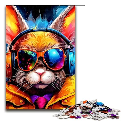 Puzzle für Erwachsene, 1000 Teile, Kaninchen-Puzzle für Erwachsene, Holzpuzzle, anspruchsvolles Spiel, 50 x 75 cm Puzzle für Erwachsene, 1000 Teile, Kaninchen-Puzzle für Erwachsene, Holzpuzzle, anspruchsvolles Spiel, 50 x 75 cm von WGLINGX