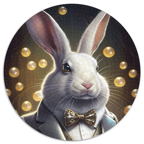 Puzzle für Erwachsene, 1000 Teile, Kaninchenanzug, Tierpuzzle für Erwachsene, für Jugendliche, Lernspiele, Geschenke (67,5x67,5cm) von WGLINGX