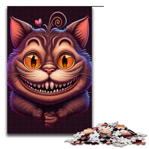 Puzzle für Erwachsene, 1000 Teile, Katzen-Farbpuzzle – anspruchsvolles Spiel, 50 x 75 cm von WGLINGX