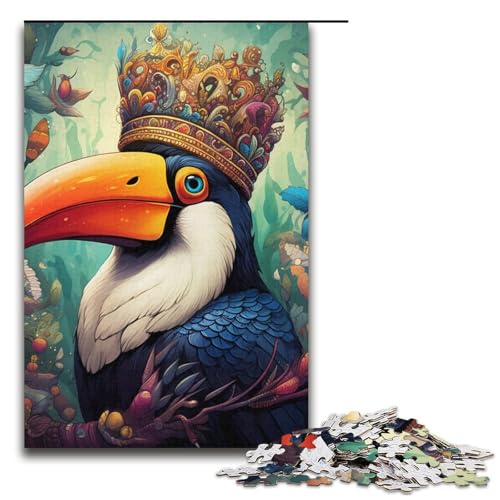 Puzzle für Erwachsene, 1000 Teile, König-Tukan, Heimdekoration, Puzzle, Spielzeug, (Größe 38 x 26 cm) von WGLINGX