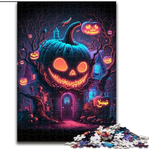 Puzzle für Erwachsene, 1000 Teile, Kürbishaus-Puzzle, 1000 Teile, anspruchsvolles Denkspiel für Teenager, perfekt als Heimdekoration oder Geschenk, Größe 50x75cm von WGLINGX