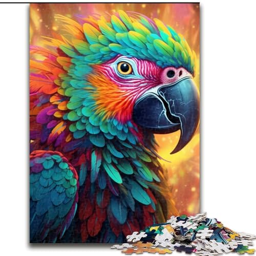 Puzzle für Erwachsene, 1000 Teile, Kunstpapagei, Puzzle 1000 Teile für Erwachsene, Lernspiel, Herausforderungsspielzeug (Größe 26x38cm) von WGLINGX