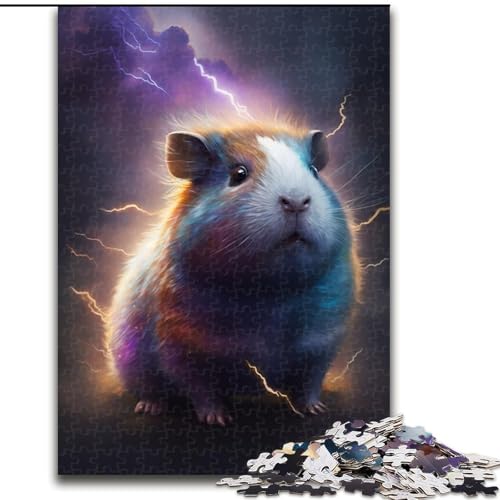 Puzzle für Erwachsene, 1000 Teile, Lightning-Meerschweinchen-Puzzle, 1000 Teile für Erwachsene mit interaktivem Familienspiel, Kinder ab 14 Jahren, Größe 26x38cm Puzzle für Erwachsene, 1000 Teile, Lightning-Meerschweinchen-Puzzle, 1000 Teile für Erwachsene mit interaktivem Familienspiel, Kinder ab 14 Jahren, Größe 26x38cm von WGLINGX