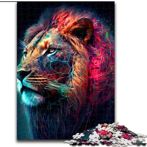 Puzzle für Erwachsene, 1000 Teile, Löwe, Holzpuzzle, Geburtstage, Weihnachten, Halloween, Thanksgiving, Ostern, Größe 26x38cm Puzzle für Erwachsene, 1000 Teile, Löwe, Holzpuzzle, Geburtstage, Weihnachten, Halloween, Thanksgiving, Ostern, Größe 26x38cm von WGLINGX