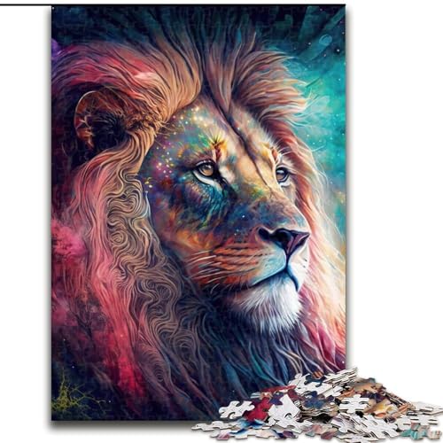 Puzzle für Erwachsene, 1000 Teile, Löwe, Holzpuzzle, Geburtstage, Weihnachten, Halloween, Thanksgiving, Ostern, Größe 50x75cm Puzzle für Erwachsene, 1000 Teile, Löwe, Holzpuzzle, Geburtstage, Weihnachten, Halloween, Thanksgiving, Ostern, Größe 50x75cm von WGLINGX