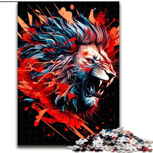Puzzle für Erwachsene, 1000 Teile, Löwe, Holzpuzzle, Geburtstage, Weihnachten, Halloween, Thanksgiving, Ostern, Größe 50x75cm Puzzle für Erwachsene, 1000 Teile, Löwe, Holzpuzzle, Geburtstage, Weihnachten, Halloween, Thanksgiving, Ostern, Größe 50x75cm von WGLINGX