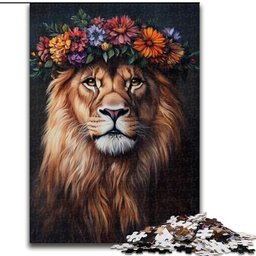 Puzzle für Erwachsene, 1000 Teile, Löwen-Puzzle, 1000 Teile für Erwachsene, interaktives Familienspiel, geeignet für Kinder ab 14 Jahren (Größe 26x38cm) von WGLINGX