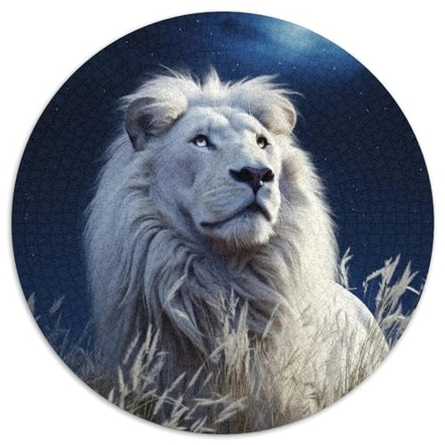 Puzzle für Erwachsene, 1000 Teile, Löwen-Puzzle für Erwachsene, anspruchsvolles Denkspiel, Familienaktivität, Heimdekoration, (67,5 x 67,5 cm) von WGLINGX