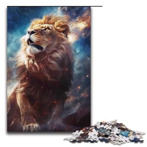 Puzzle für Erwachsene, 1000 Teile, Löwen der Galaxie, Heimdekoration, Puzzle, Spielzeug, (Größe 38 x 26 cm) von WGLINGX