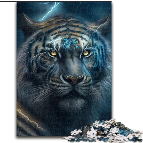 Puzzle für Erwachsene, 1000 Teile, Magic Tiger, Papppuzzle, anspruchsvolles Denkspiel, Spieleabend für die ganze Familie (Größe 26x38cm) von WGLINGX