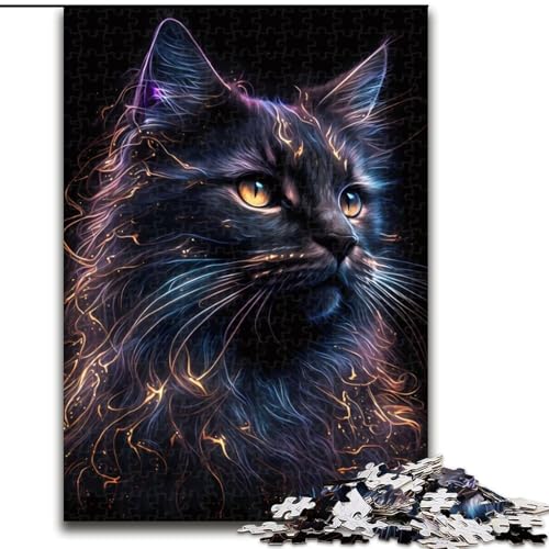 Puzzle für Erwachsene, 1000 Teile, Magische Katze, Puzzle für Erwachsene, 1000 Teile, anspruchsvolles DIY-Denkspiel für Teenager, Größe 26x38cm Puzzle für Erwachsene, 1000 Teile, Magische Katze, Puzzle für Erwachsene, 1000 Teile, anspruchsvolles DIY-Denkspiel für Teenager, Größe 26x38cm von WGLINGX