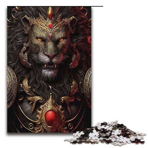 Puzzle für Erwachsene, 1000 Teile, Mechanischer Tiger, Heimdekoration, Puzzle, Spielzeug, (Größe 38 x 26 cm) von WGLINGX