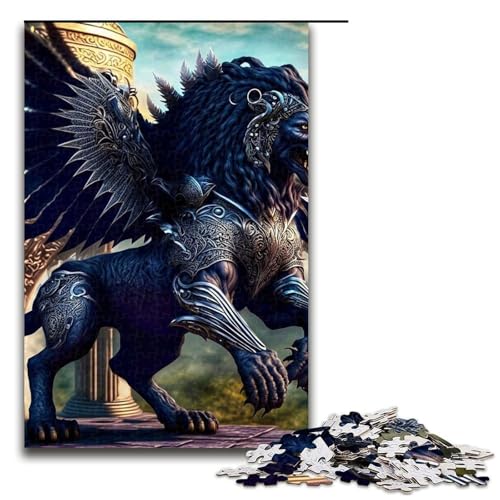 Puzzle für Erwachsene, 1000 Teile, Mechanischer Tiger, Heimdekoration, Puzzle, Spielzeug, (Größe 50 x 75 cm) von WGLINGX