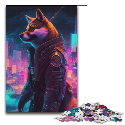 Puzzle für Erwachsene, 1000 Teile, Mechanischer Wolf, Heimdekoration, Puzzle, Spielzeug, (Größe 38 x 26 cm) von WGLINGX