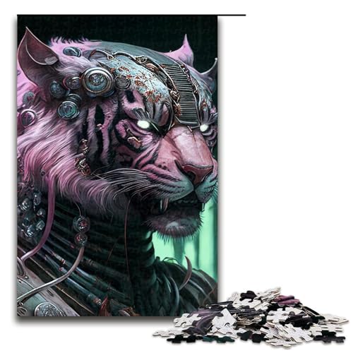 Puzzle für Erwachsene, 1000 Teile, Metalltiger-Spielzeug, Denkspiel, jedes Teil ist einzigartig – anspruchsvolles Familienspiel, 50 x 75 cm Puzzle für Erwachsene, 1000 Teile, Metalltiger-Spielzeug, Denkspiel, jedes Teil ist einzigartig – anspruchsvolles Familienspiel, 50 x 75 cm von WGLINGX