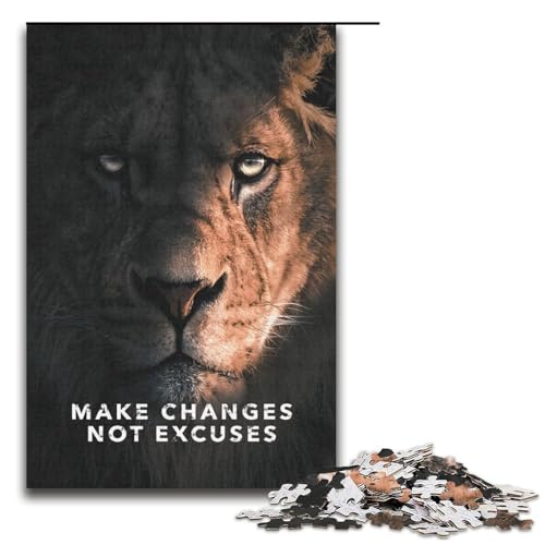Puzzle für Erwachsene, 1000 Teile, Motivierendes Spielzeug zum Ändern von Dingen, Denkspiel, Spaß bei Aktivitäten zu Hause, Geburtstagsgeschenk, Reisegeschenk (Größe 38 x 26 cm) von WGLINGX