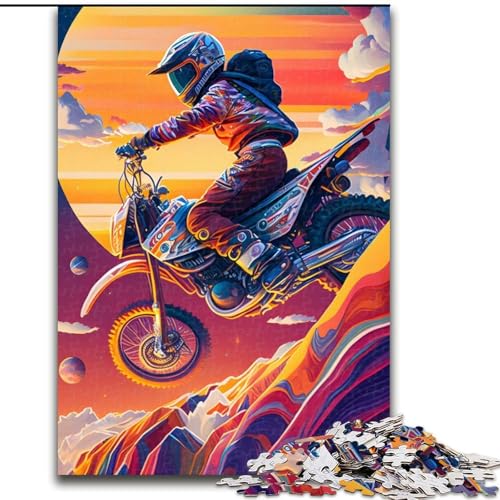 Puzzle für Erwachsene, 1000 Teile, Motocross, buntes Puzzle für Erwachsene, 1000 Teile, anspruchsvolles DIY-Denkspiel für Teenager, Größe 26x38cm Puzzle für Erwachsene, 1000 Teile, Motocross, buntes Puzzle für Erwachsene, 1000 Teile, anspruchsvolles DIY-Denkspiel für Teenager, Größe 26x38cm von WGLINGX