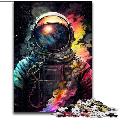 Puzzle für Erwachsene, 1000 Teile, Neon-Astronaut, Holzpuzzle, Geburtstage, Weihnachten, Halloween, Thanksgiving, Ostern, Größe 26x38cm Puzzle für Erwachsene, 1000 Teile, Neon-Astronaut, Holzpuzzle, Geburtstage, Weihnachten, Halloween, Thanksgiving, Ostern, Größe 26x38cm von WGLINGX