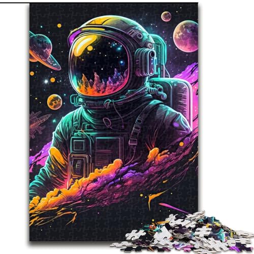 Puzzle für Erwachsene, 1000 Teile, Neon-Astronauten-Puzzle für Erwachsene, 1000 Teile, anspruchsvolles DIY-Denkspiel für Teenager, Größe 26x38cm Puzzle für Erwachsene, 1000 Teile, Neon-Astronauten-Puzzle für Erwachsene, 1000 Teile, anspruchsvolles DIY-Denkspiel für Teenager, Größe 26x38cm von WGLINGX